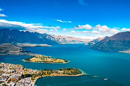 Lake Wakatipu i Queenstown, New Zealand