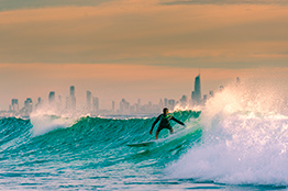 Surfers paradise på Gold Coast i Australien