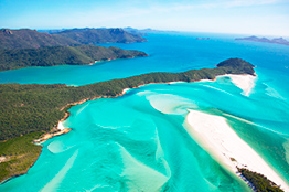 Udsigt over Whitsunday Islands